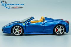 Xe Mô Hình Ferrari 458 Spider 1:24 Bburago (Xanh)