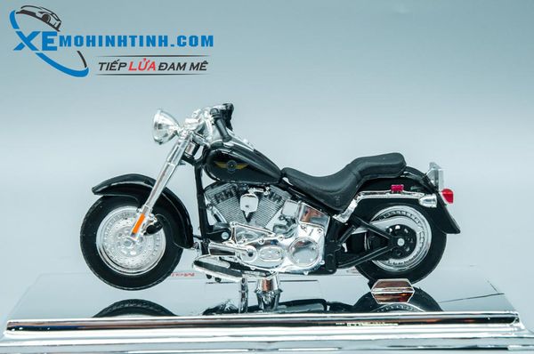 XE MÔ HÌNH HARLEY DAVIDSON FLSTFI Fat Boy 1:18 MAISTO (ĐEN)