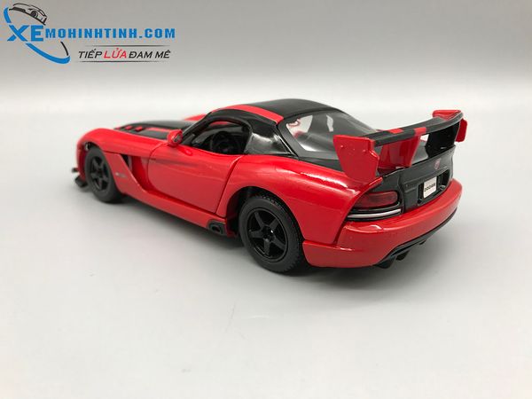 Xe Mô Hình Dodge Viper Srt10 Acr 1:24 Bburago (Đỏ Đen)