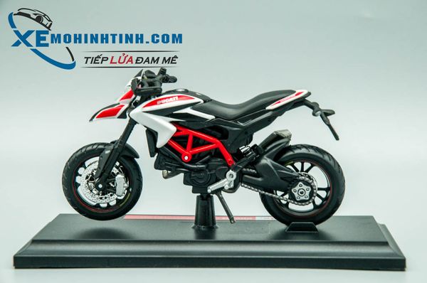 Xe Mô Hình Ducati Hypermotard 1:18 Maisto (Trắng)