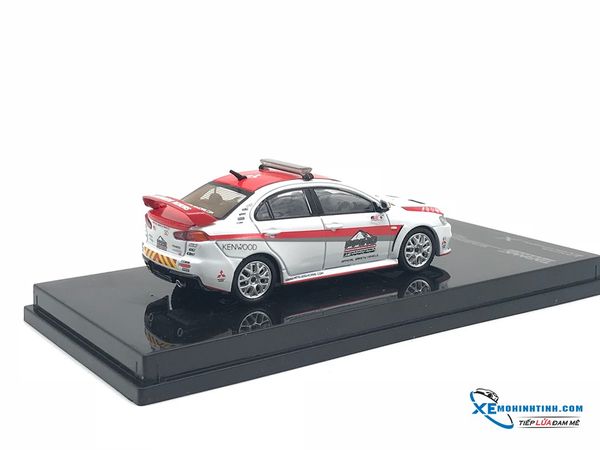 Mitsubishi Lancer Evo X Pikes Peak Safety Car 1:64 Tarmac Works ( Trắng Đỏ )