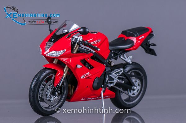 Xe Mô Hình Triumph Daytona 675 1:10 Welly (Đỏ)