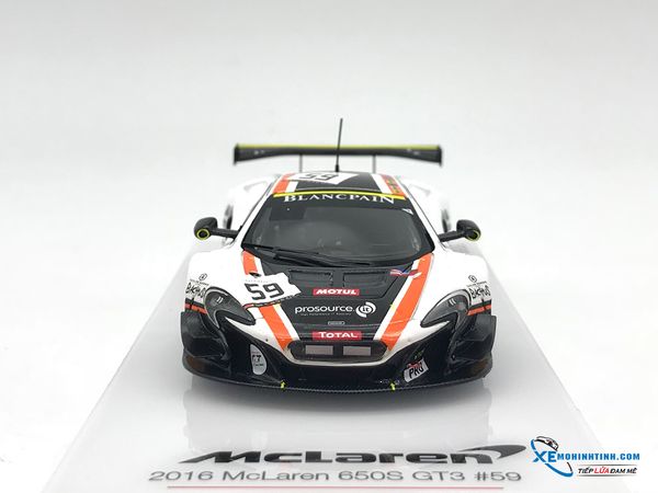 TSM430195 MH TSM-MODEL 1:43 MCLAREN 650S GT3 #59 24 HRS. OF SPA 2016