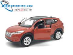 HỘP XE MÔ HÌNH Hyundai Tucson WELLY 1:36 (Cam )