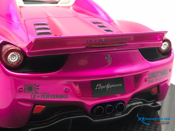 Ferrari 458 LB Roadster Liberty Walk 1:18 (Hồng)