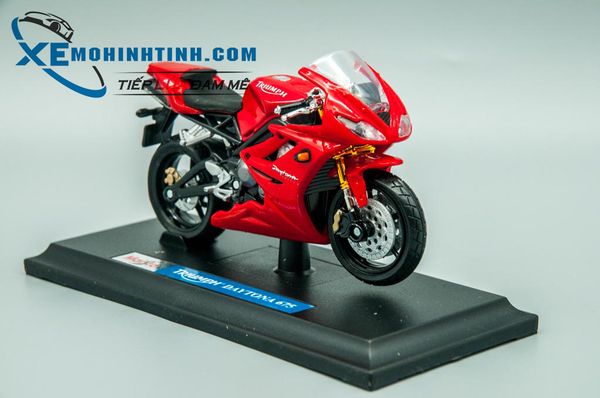 Xe Mô Hình Triumph Daytona 675 1:18 Maisto (Đỏ)