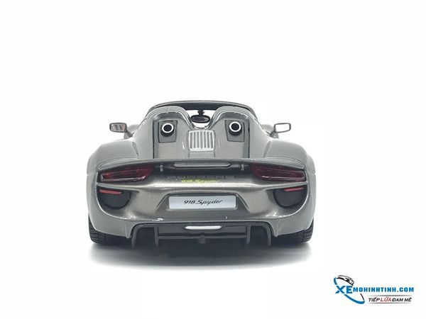 Xe Mô Hình Porsche 918 Spyder Roadster 1:24 Bburago ( Xám )