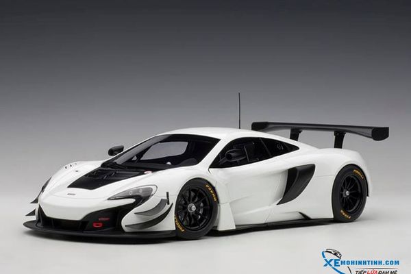 XE MÔ HÌNH McLAREN 650S GT3 (WHITE/BLACK ACCENTS) 1/18 AUTOART