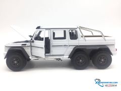 XE MÔ HÌNH MERCEDES-BENZ G63 6X6 1:24 WELLY ( TRẮNG )