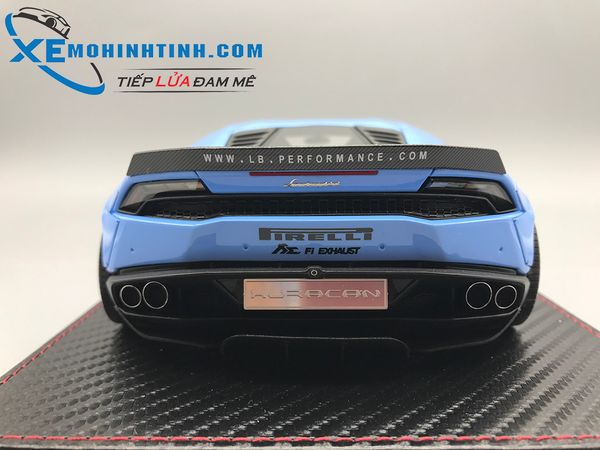 XE MÔ HÌNH LAMBORGHINI HURACAN LIBERTY WALK 1:18 GSMODEL (XANH)