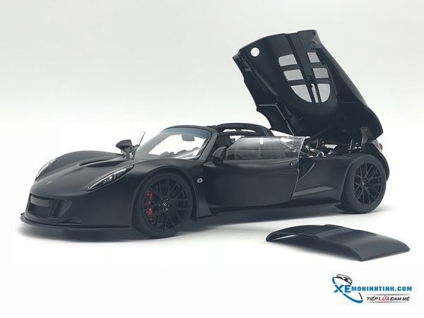 1/18 HENNESSEY VENOM GT SPYDER (MATT CARBON BLACK)