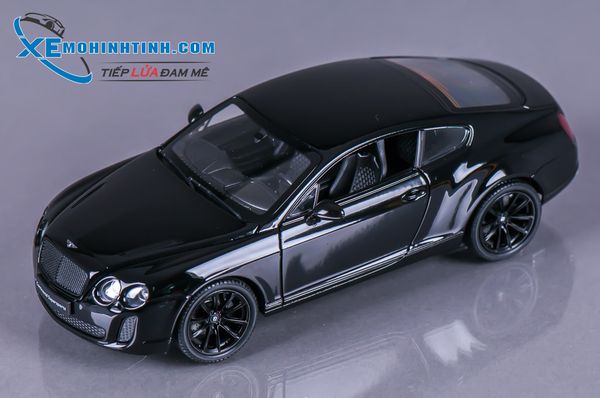 XE MÔ HÌNH BENTLEY CONTINENTAL 1:24 WELLY (ĐEN)