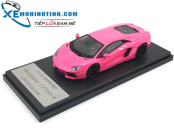 Xe Mô Hình Lamborghini Aventador 1:43 Gtautos (Hồng)