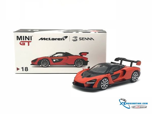 Xe mô hình McLaren Senna Mira 1:64 Mini GT & TSM ( Cam )