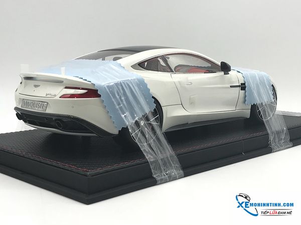 FA008 MH 1:18 FRONTIART ASTON MARTIN VANQUISH COUPE ''OPEN'' (TRẮNG)