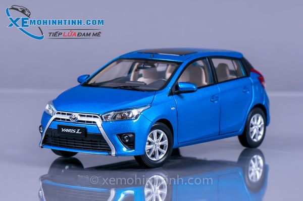 XE MÔ HÌNH TOYOTA YARIS 1:18 PAUDI (XANH DƯƠNG)