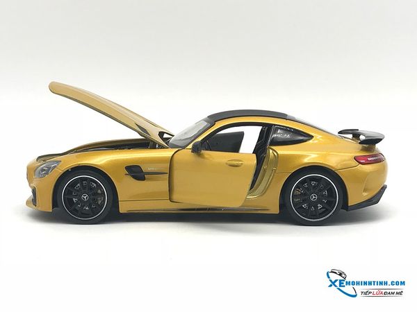 Xe Mô Hình Mercedes - AMG GT R 1:24 Welly ( Vàng )
