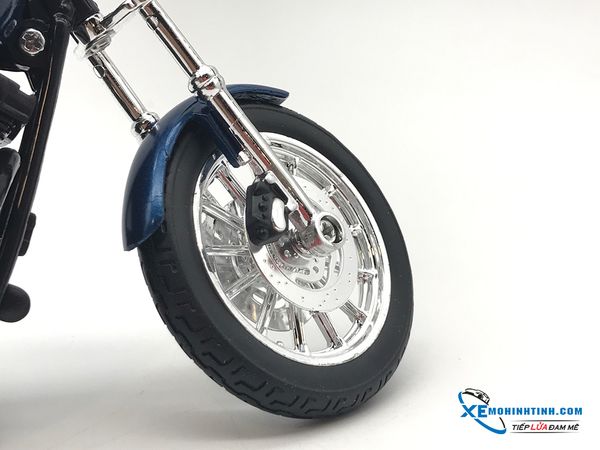 XE MÔ HÌNH HARLEY DAVIDSON DYNA SUPER GLIDMAISTOE SPORT 2003 1:12 MAISTO (XANH)