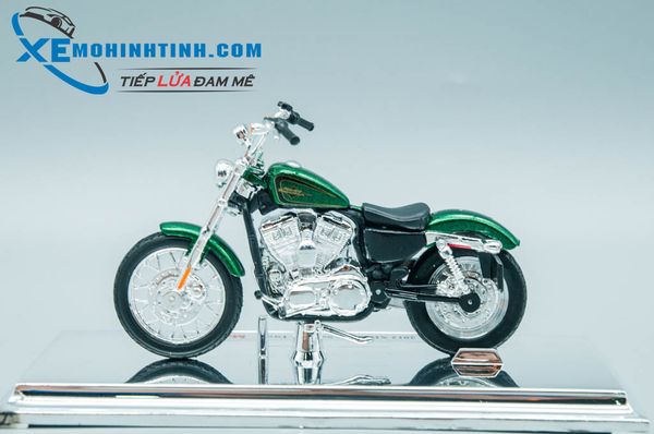 XE MÔ HÌNH HARLEY DAVIDSON 2012 XL1200V Seventy-Two 1:18 MAISTO (XANH LÁ)