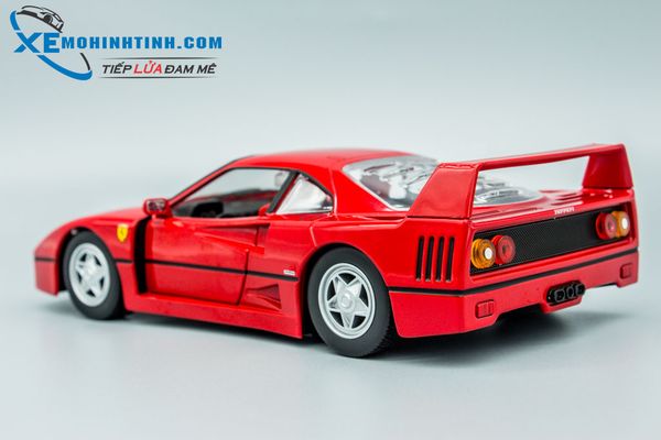 XE MÔ HÌNH FERRARI F40 1:24 BBURAGO (ĐỎ)