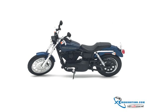 XE MÔ HÌNH HARLEY DAVIDSON DYNA SUPER GLIDMAISTOE SPORT 2003 1:12 MAISTO (XANH)