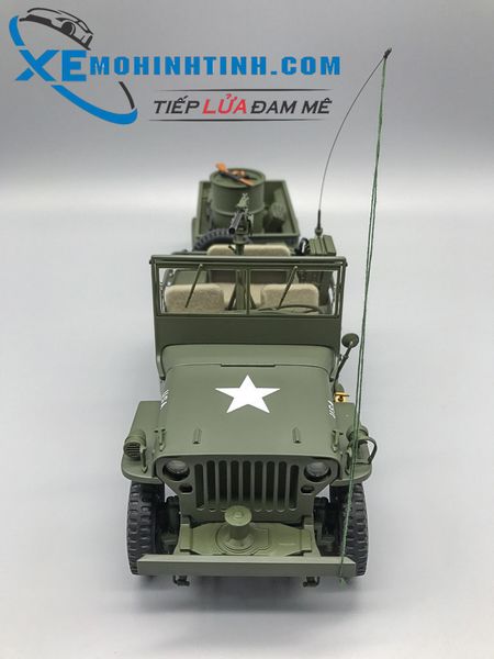 Xe Mô Hình Jeep Willys 1:18 Autoart (Xanh)