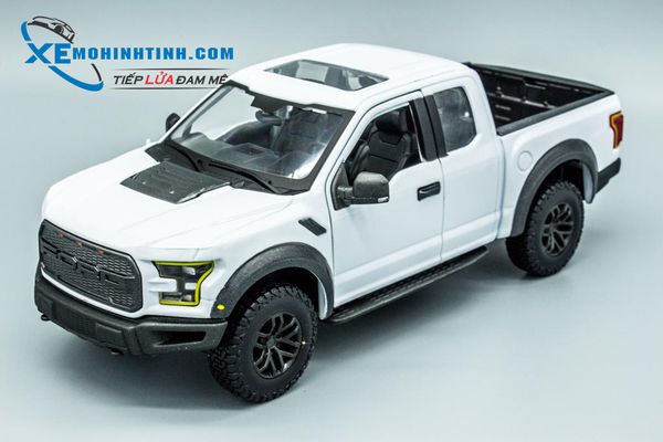 Xe Mô Hình Ford F150 Raptor 1:24 Maisto (Trắng)