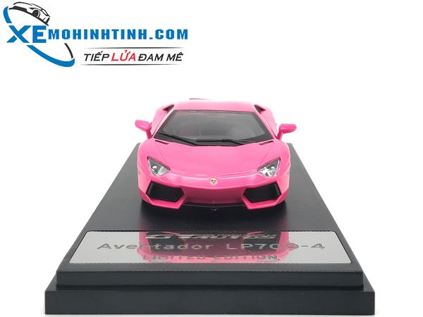 Xe Mô Hình Lamborghini Aventador 1:43 Gtautos (Hồng)