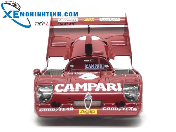 Alfa Romeo 33 TT 12 1000KM Nurburgring Winner 1975 Merzario:Lafitte #1 Autoart 1:18 (Đỏ)