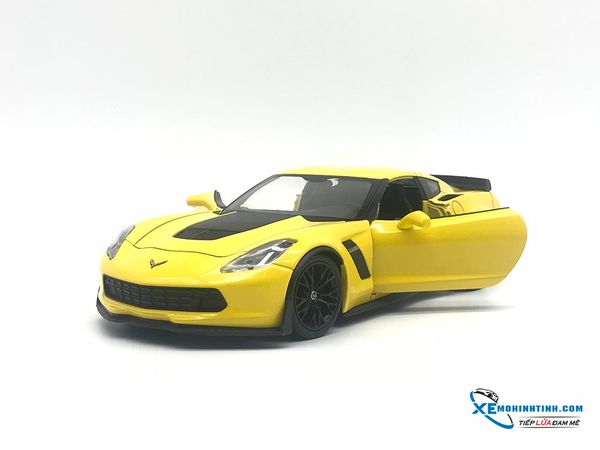 Chevrolet Corvette Z06 2017 1:24 Welly ( Vàng )