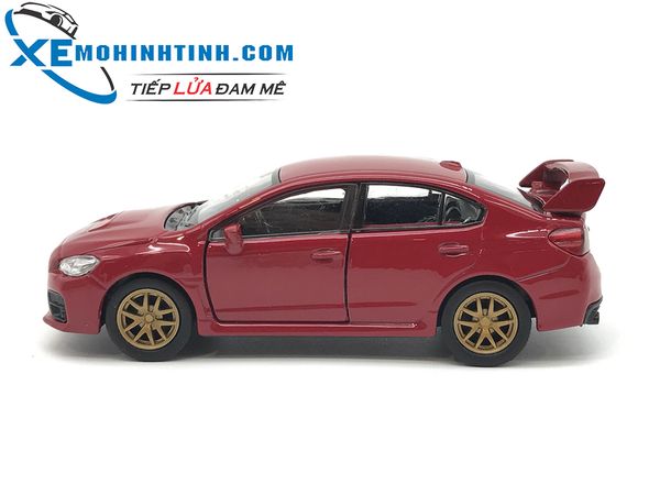 HỘP XE MÔ HÌNH Subaru Impreza WRX STI WELLY 1:36 (Đỏ)