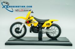 XE MÔ HÌNH SUZUKI RM250 1:18 MAISTO (VÀNG)