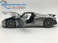 1/18 PORSCHE 918 SPYDER WEISSACH PACKAGE (GT SILBER METALLIC/SILVER METALLIC)