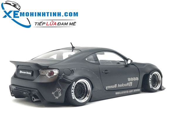 1:18 ROCKET BUNNY TOYOTA 86 (MATT BLACK/BLACK WHEELS)