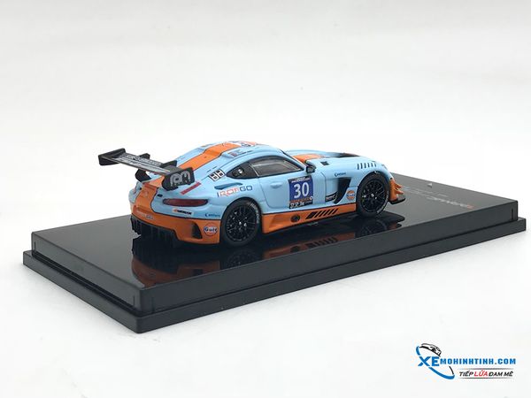 Mercedes-Benz AMG GT3 Paul Ricard 24h 2016 2nd Place #30 Tarmac Works 1:64 (Xanh)