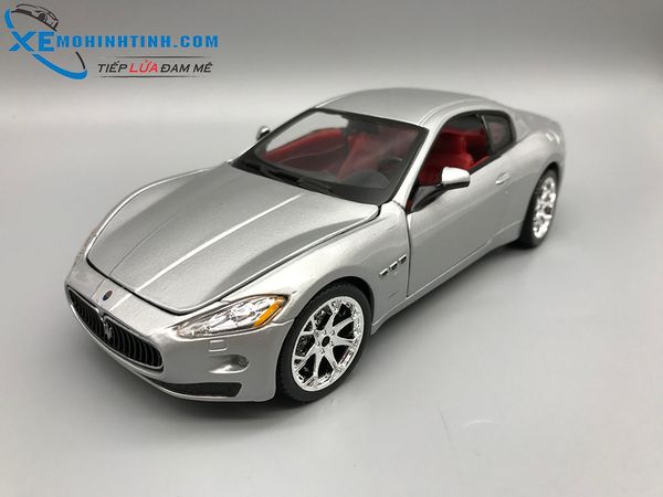 Xe Mô Hình Maserati Granturismo 1:24 Bburago (Bạc)