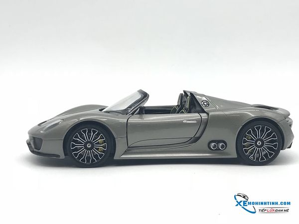 24031G MH WELLY FX PORSCHE 918 SPYDER 1:24 (XÁM MUI CỨNG )