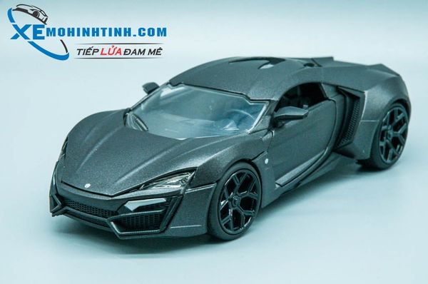 XE MÔ HÌNH LYKAN HYPERSPORT 1:24 JADA TOYS (ĐEN NHÁM)