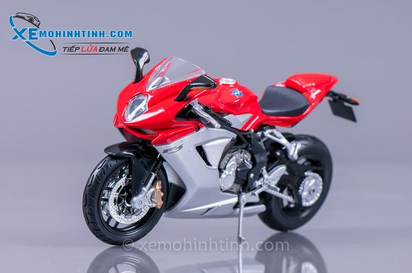 Xe Mô Hình Mv Agusta F3 1:12 Maisto (Đỏ Bạc)