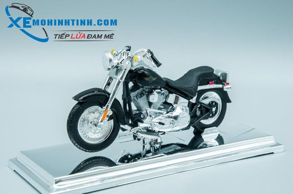 XE MÔ HÌNH HARLEY DAVIDSON FLSTFI Fat Boy 1:18 MAISTO (ĐEN)