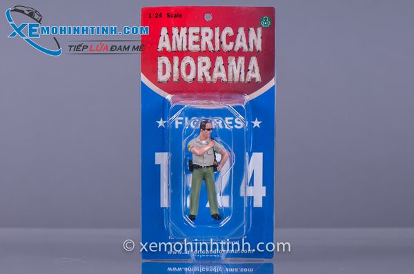 Figure Sheriff Brad Reporting 1:24 American Diorama