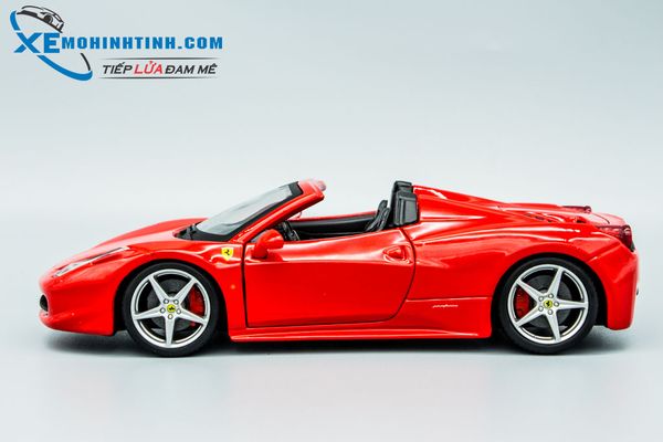 Xe Mô Hình Ferrari 458 Spider 1:24 Bburago (Đỏ)