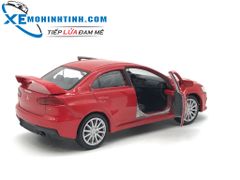 HỘP XE MÔ HÌNH Mitsubishi Lancer Evolution WELLY 1:36 (Đỏ)