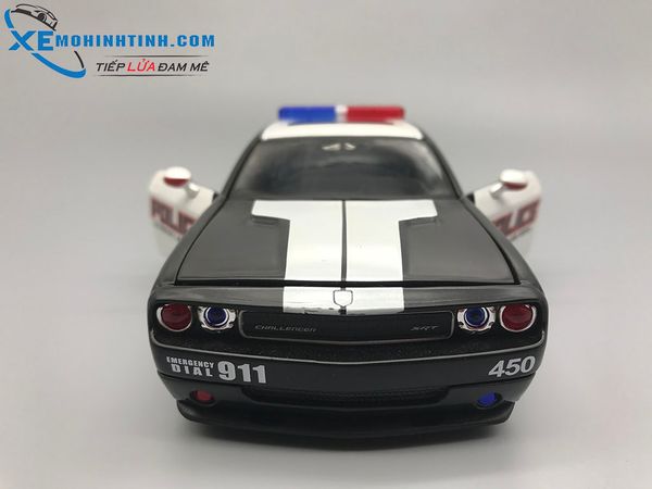 Xe Mô Hình Dodge Challenger Police 1:24 Maisto (Trắng)
