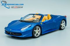 Xe Mô Hình Ferrari 458 Spider 1:24 Bburago (Xanh)