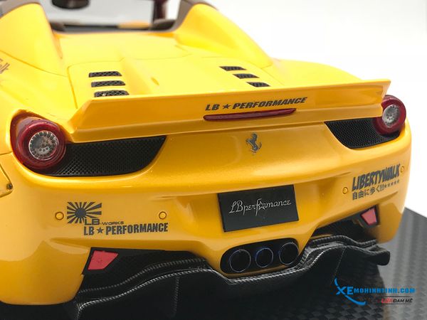 Ferrari 458 LB Roadster Liberty Walk 1:18 (Vàng)