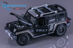 XE MÔ HÌNH JEEP WRANGLER CONCEPT SWAT POLICE VERSION 1:18 MAISTO (ĐEN MỜ)