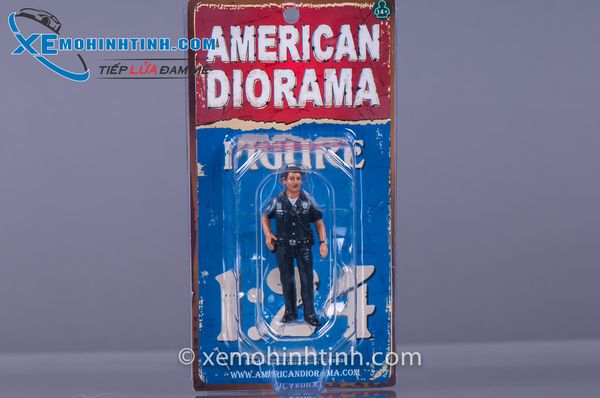 Figure Police Officer Harry 1:24 American Diorama