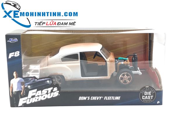 MH DOM'S CHEVY FLEETLINE 1:24 (BẠC)