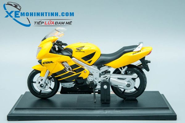 XE MÔ HÌNH HONDA CBR600 F4 1:18 MAISTO (VÀNG)